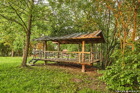Gemeinde Neumarkt_St._Veit Landkreis Mühldorf Rathaus Schloss Adlstein Park Pavillon (Dirschl Johann) Deutschland MÜ
